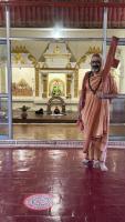 HH Swamiji inside the Temple